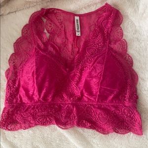 Hot pink bralette